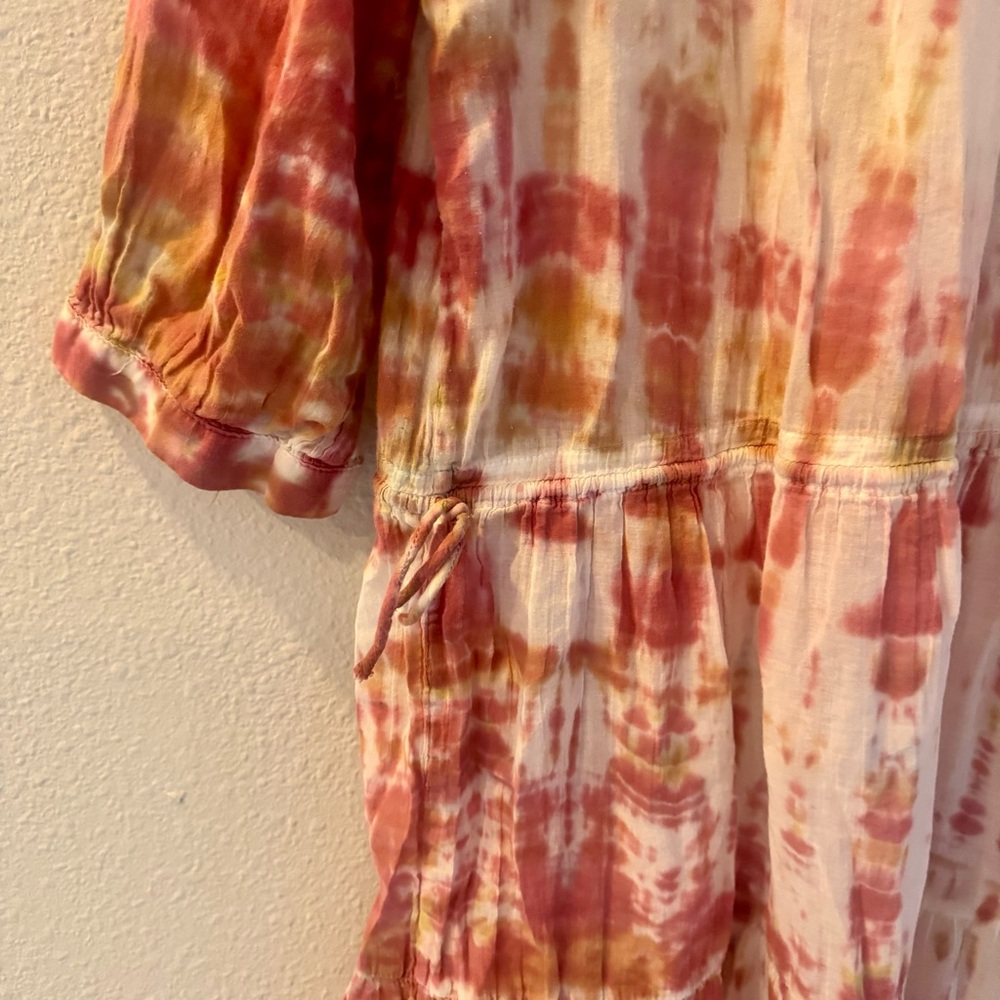 Johnny Was x Amanda Boyd Julia Cotton Tie Dye Dress L/XL - Picture 7 of 9